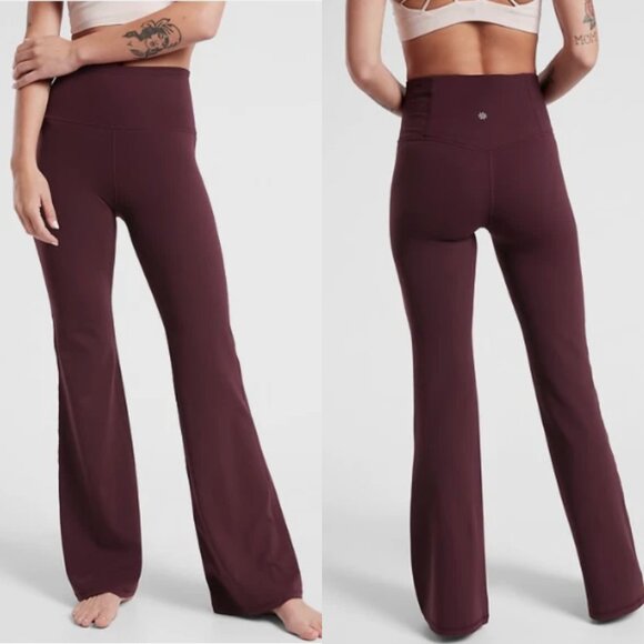 Athleta | Elation Flare Pants | Spiced Cabernet | Size Large - Picture 1 of 9